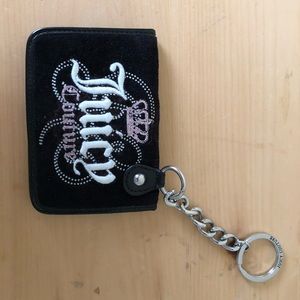 Juicy Couture Black velour wallet